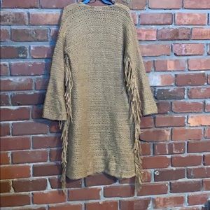 Long Cardigan- fringed